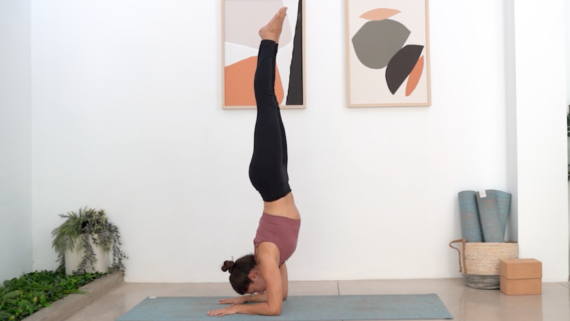 Usando los Antebrazos (Pincha Mayurasana)