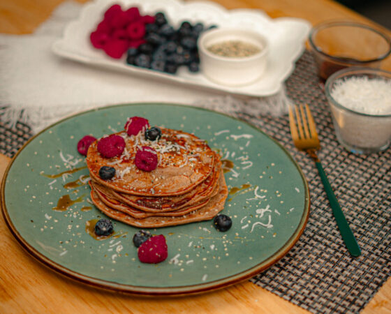 Breakfast: Choco Protein Pancakes